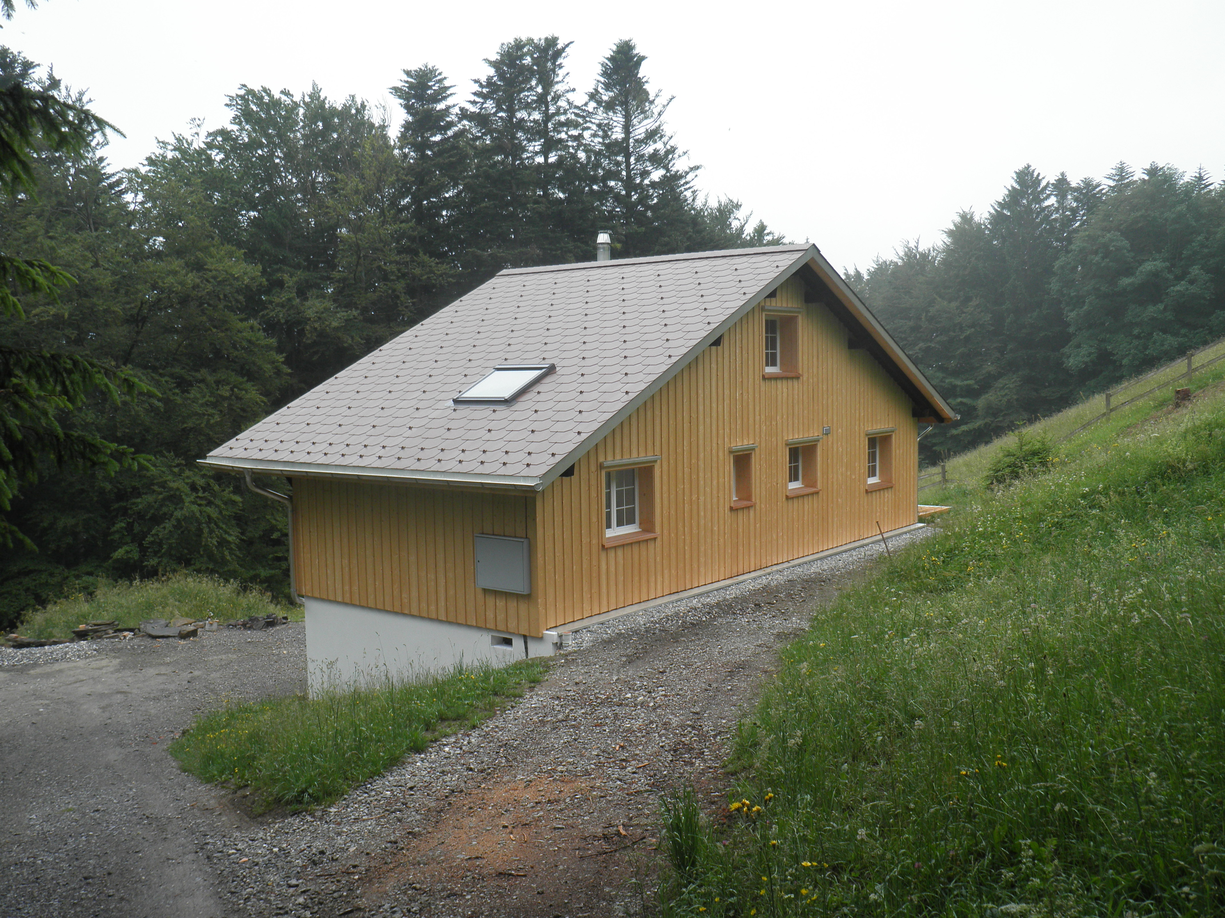 Steildach mit Eternit